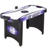 Hathaway 4' Hat Trick Air Hockey Table in Black/Blue