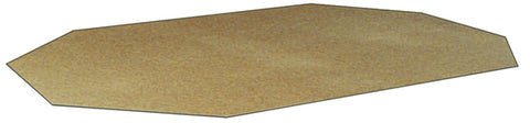 Kestell 10-Player Deluxe Folding Game Table mat, large flat brown octagon by Kestell.