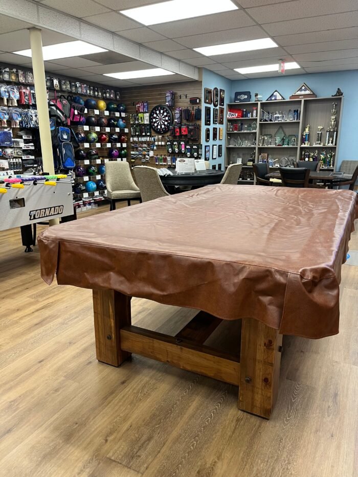 Pre Owned 8 Foot Antique Cut Pool Table Cover - Image 2