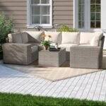 Outdoor Wicker Sectional With Weather Resistant Cushions And Table - Image 25