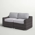 Chic Wide Outdoor Loveseat With Cushions - Image 5