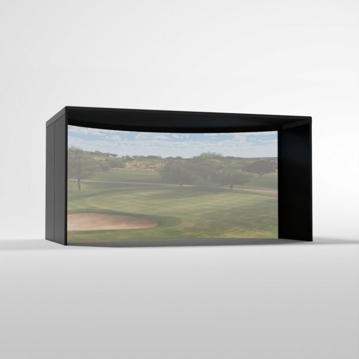Curved Golf Simulator Enclosure Kit with Impact Screen - Image 7