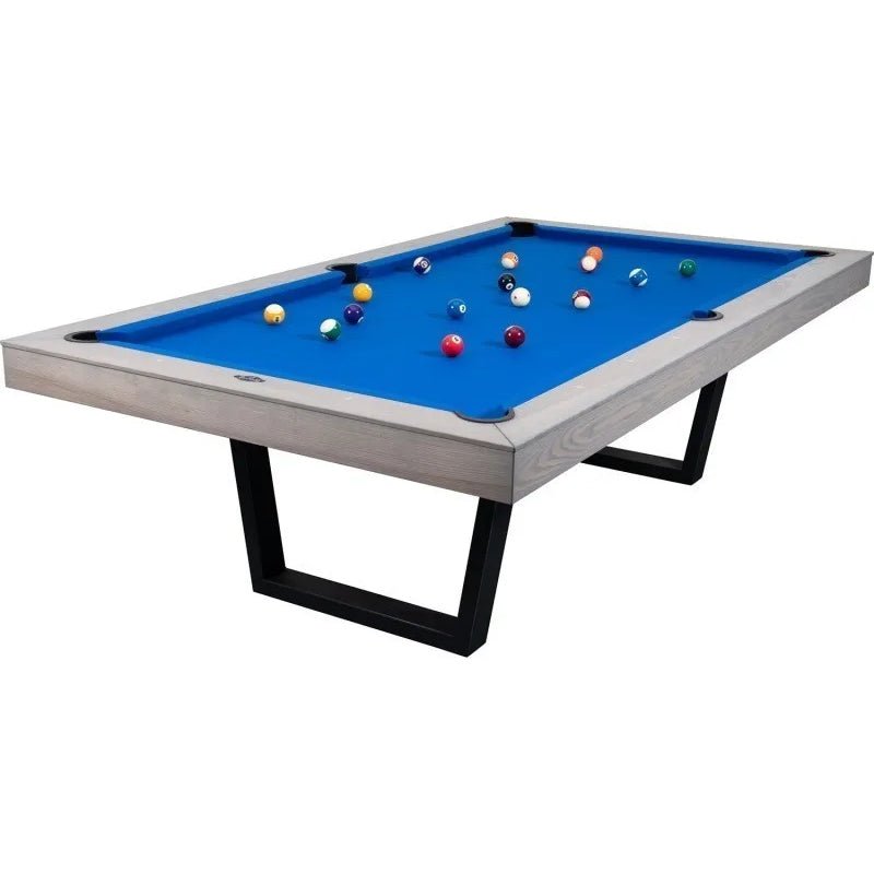 9203.158_4 Buffalo Harlem 7ft American Pool Table With Dinning Top Conversion - Grey Ash - Image 1
