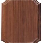 Genuine Walnut Heritage Presidential Plaque Board - Walnut Scallop