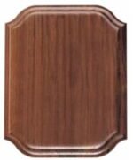 Genuine Walnut Heritage Presidential Plaque Board - Walnut Scallop