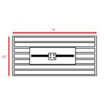 Outdoor 43" Rectangular Fire Pit Table With Adjustable Flame Control - White - Image 4