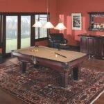 Brunswick Allenton 7ft American Pool Table with Tapered Leg - Espresso