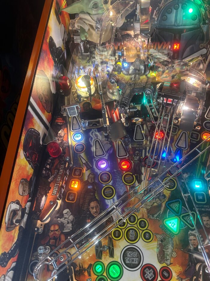 Stern Pinball LOADED The Mandalorian Premium Pinball Machine - Image 4