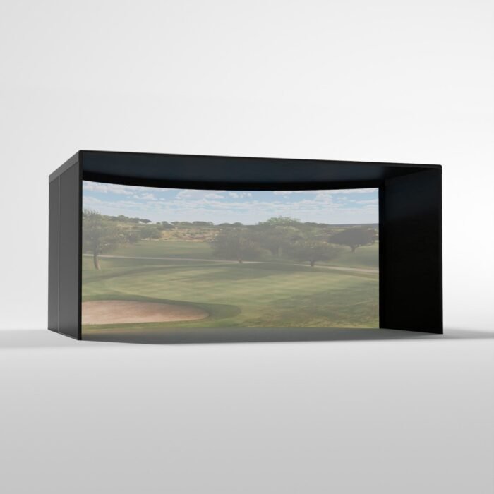 Curved Golf Simulator Enclosure Kit with Impact Screen - Image 5