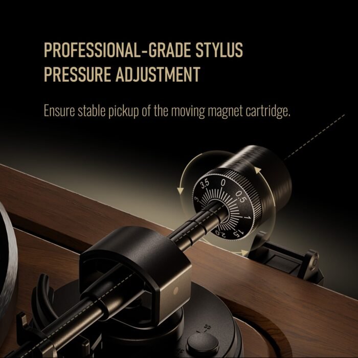 Huygens Bluetooth Record Player with Built-in Speakers - Image 9