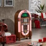 Taurus II Mid-Size Jukebox - Oak - Image 9