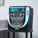 Boston Tabletop Jukebox Record Player Entertainment System - Image 9