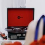 Curiosity III Suitcase Bluetooth Turntable - Black Red - Image 8