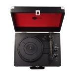 Curiosity III Suitcase Bluetooth Turntable - Black Red - Image 3