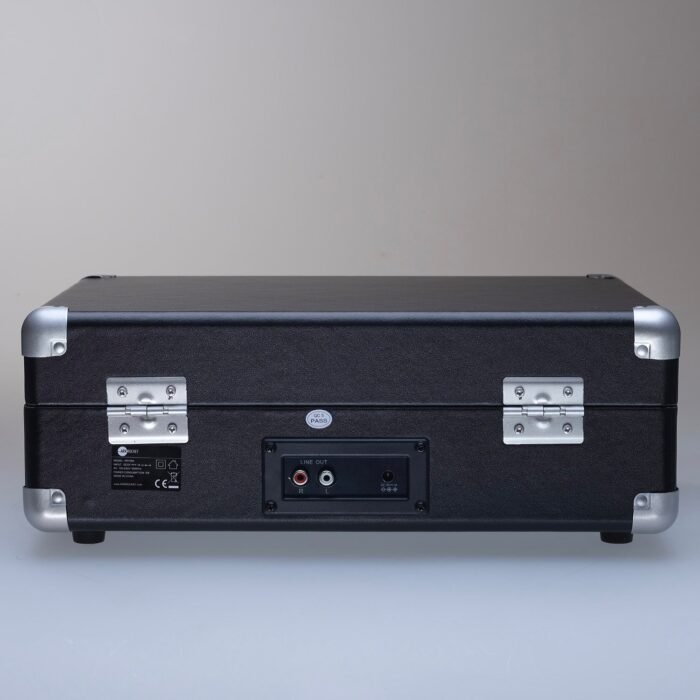 Curiosity III Suitcase Bluetooth Turntable - Black Red - Image 9