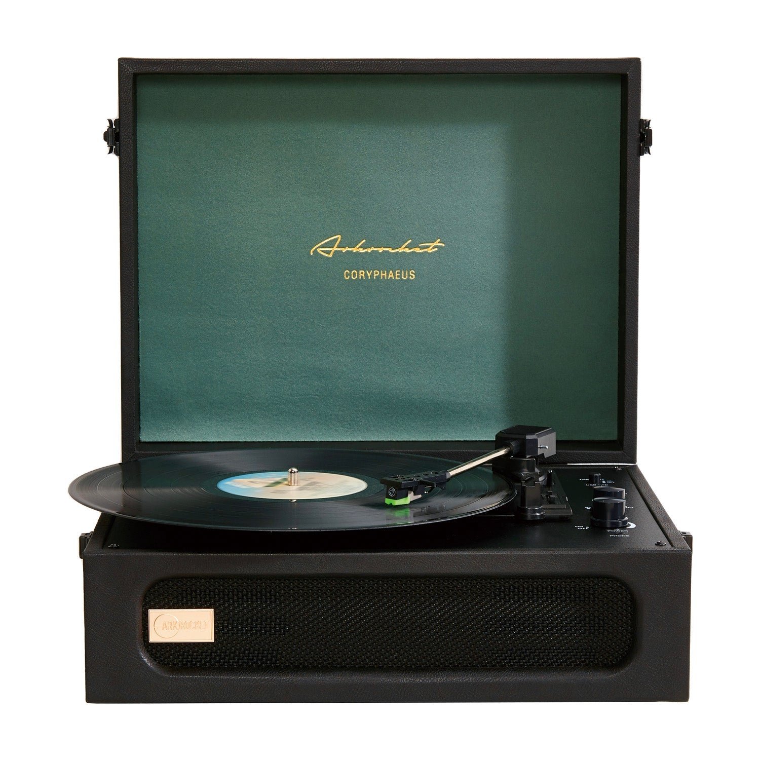 ARCP01-BLG-1500-001 Arkrocket Coryphaeus Bluetooth Turntable (Deluxe Edition - Black Green) - Image 1