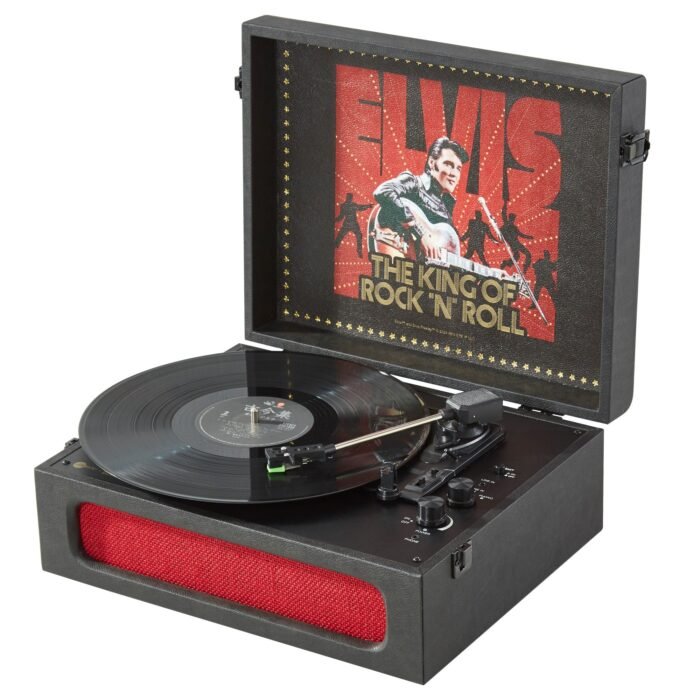 Arkrocket x Elvis Presley Coryphaeus Bluetooth Portable Record Player - Image 2