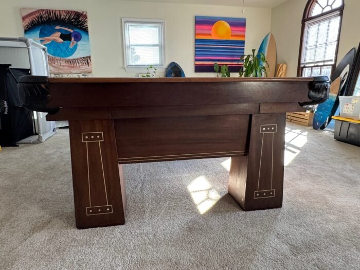 9' Antique Pool Table - Image 8