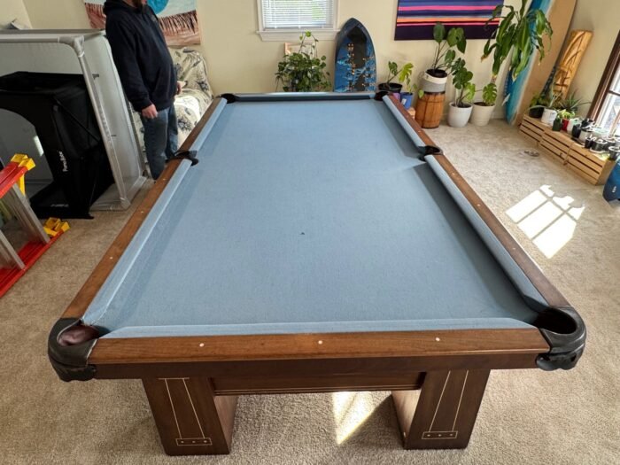 9' Antique Pool Table - Image 5