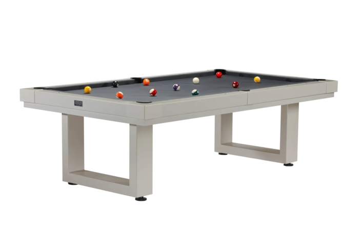 American Heritage Billiards Lanai 8' Outdoor Slate Pool Table In Oyster Grey - Image 2