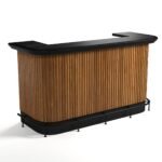 RAM Game Room Prohibition 84" Cocktail Bar - Walnut - Image 9