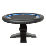 BBO Ginza Round – LED Poker Table for 8 with Dining Option