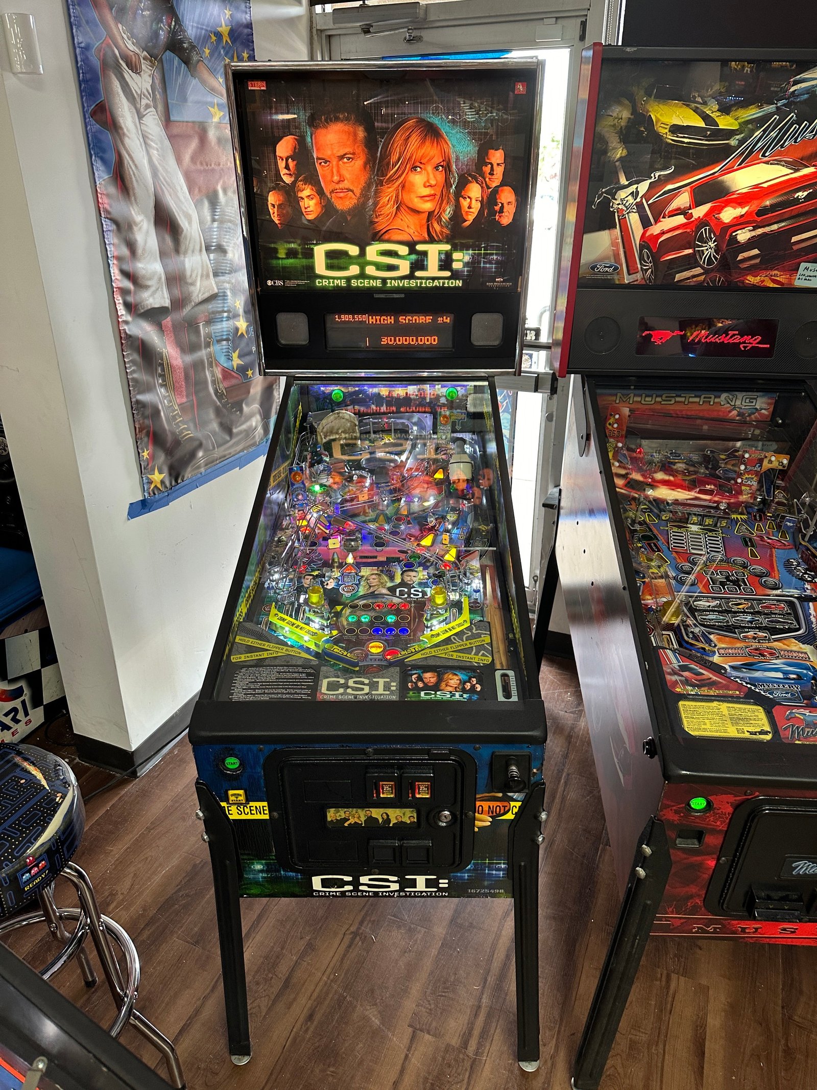 B76C9366-0CA9-453D-81CD-94D83187D22D Stern Pinball CSI: Crime Scene Investigation Pinball Machine - Image 1