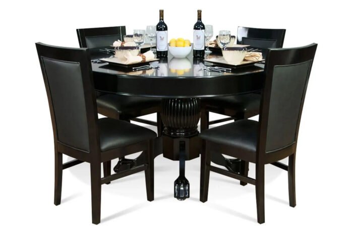 BBO Ginza Round – LED Poker Table for 8 with Dining Option - Image 9