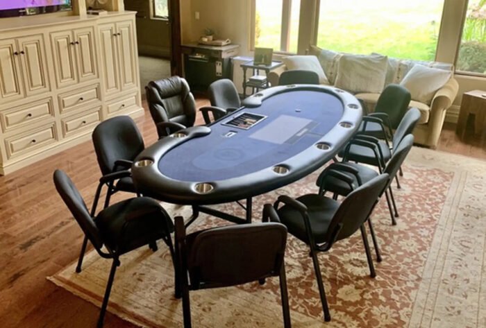 BBO Prestige Poker Table – Foldable 10 Player w/ Dealer Spot - Image 4