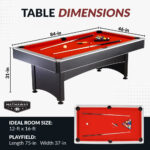 Hathaway Maverick 7-ft Pool Table – Billiards & Table Tennis - Image 5
