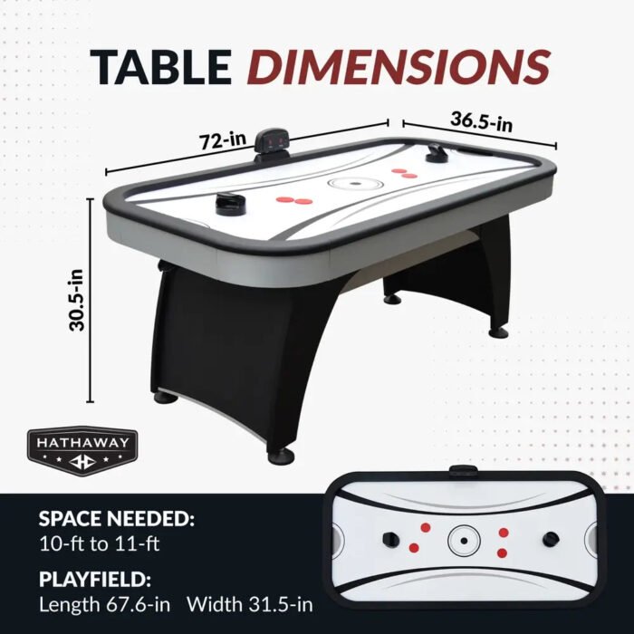 Hathaway Silverstreak 6-ft Air Hockey Table - Image 2