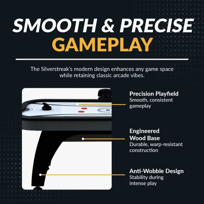 Hathaway Silverstreak 6-ft Air Hockey Table - Image 3