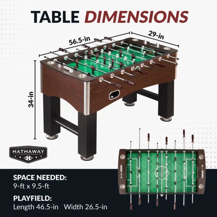 Hathaway Primo 56-in Soccer Foosball Table - Image 2