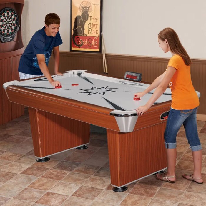 Hathaway Midtown 6-ft Air Hockey Table with LED Scoring - Image 2