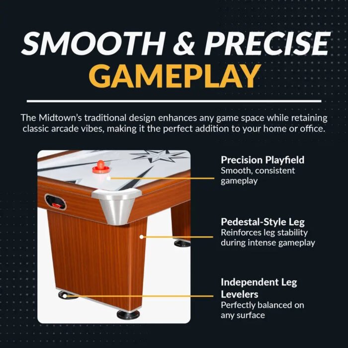 Hathaway Midtown 6-ft Air Hockey Table with LED Scoring - Image 4