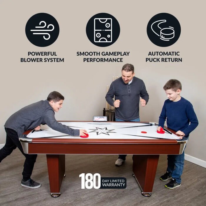Hathaway Midtown 6-ft Air Hockey Table with LED Scoring - Image 5