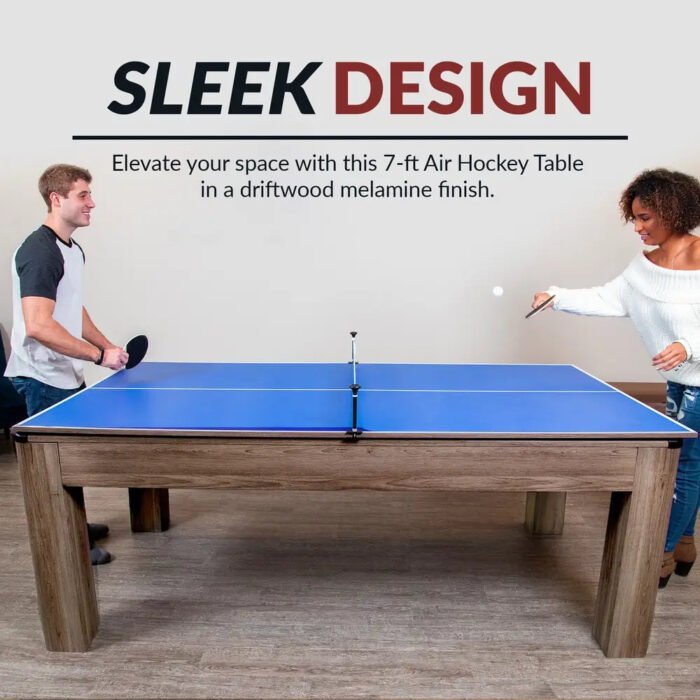 Hathaway Driftwood 7-ft Air Hockey Combo Table - Image 11