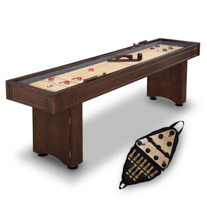 Hathaway Austin 9-ft Shuffleboard Table – Mahogany - Image 8