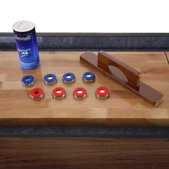 Hathaway Challenger Shuffleboard Table – Walnut Finish - Image 9