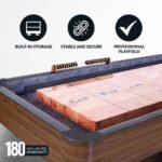 Hathaway Challenger Shuffleboard Table – Walnut Finish - Image 4