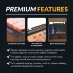 Hathaway Challenger Shuffleboard Table – Walnut Finish - Image 5