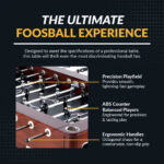 Hathaway Millennium 55-in Foosball Table Mahogany - Image 4