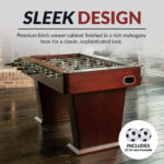 Hathaway Millennium 55-in Foosball Table Mahogany - Image 7