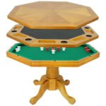 Hathaway Kingston BG2351T 3-in-1 Table in Dark Oak