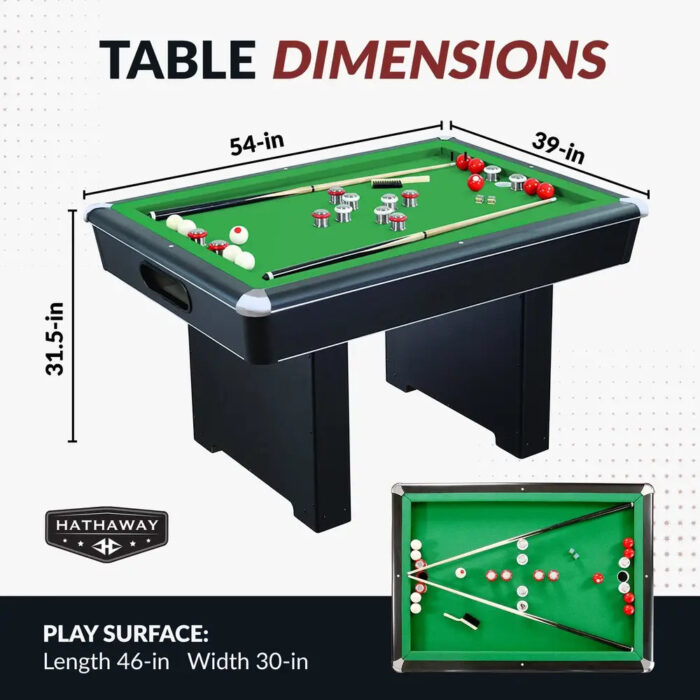 Hathaway Renegade 54-in Bumper Pool Table – Slate Playfield - Image 2