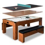Hathaway Sherwood 7-ft Air Hockey Combo Table - Image 12