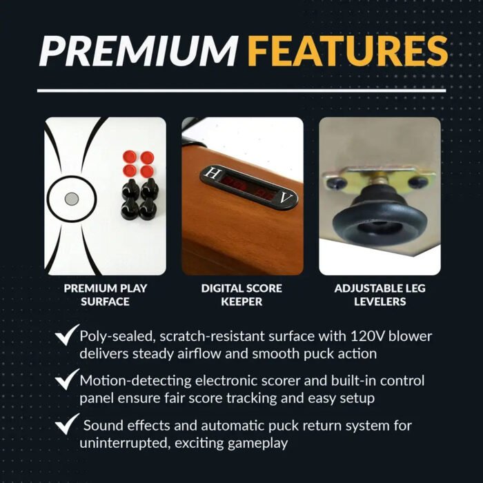Hathaway Sherwood 7-ft Air Hockey Combo Table - Image 9