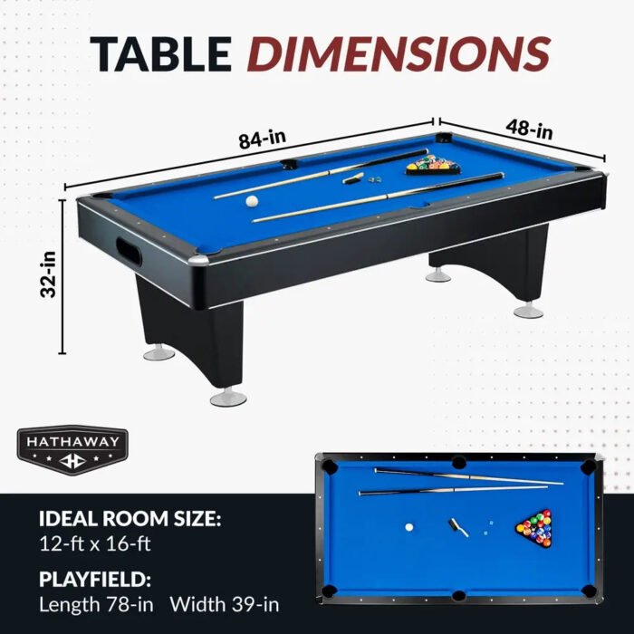 Hathaway Hustler Pool Table with Ball Return - Image 3