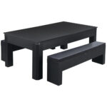 Hathaway Park Avenue 7-ft Pool Table – Dining Combo Set - Image 13