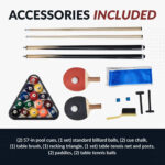 Hathaway Park Avenue 7-ft Pool Table – Dining Combo Set - Image 10